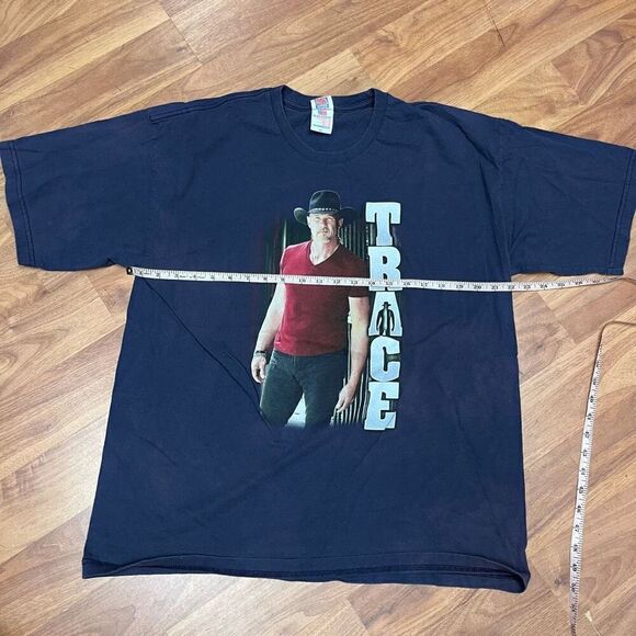 Bayside Mens Trace Adkins 2016 Tour Graphic Short Sleeve T-Shirt Navy Blue XL - Picture 9 of 10